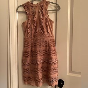 Greylin  pink lace dress